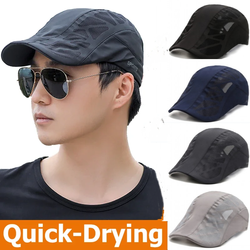 Running Cap Mesh - Summer Breathable Mesh Quick Dry Tennis