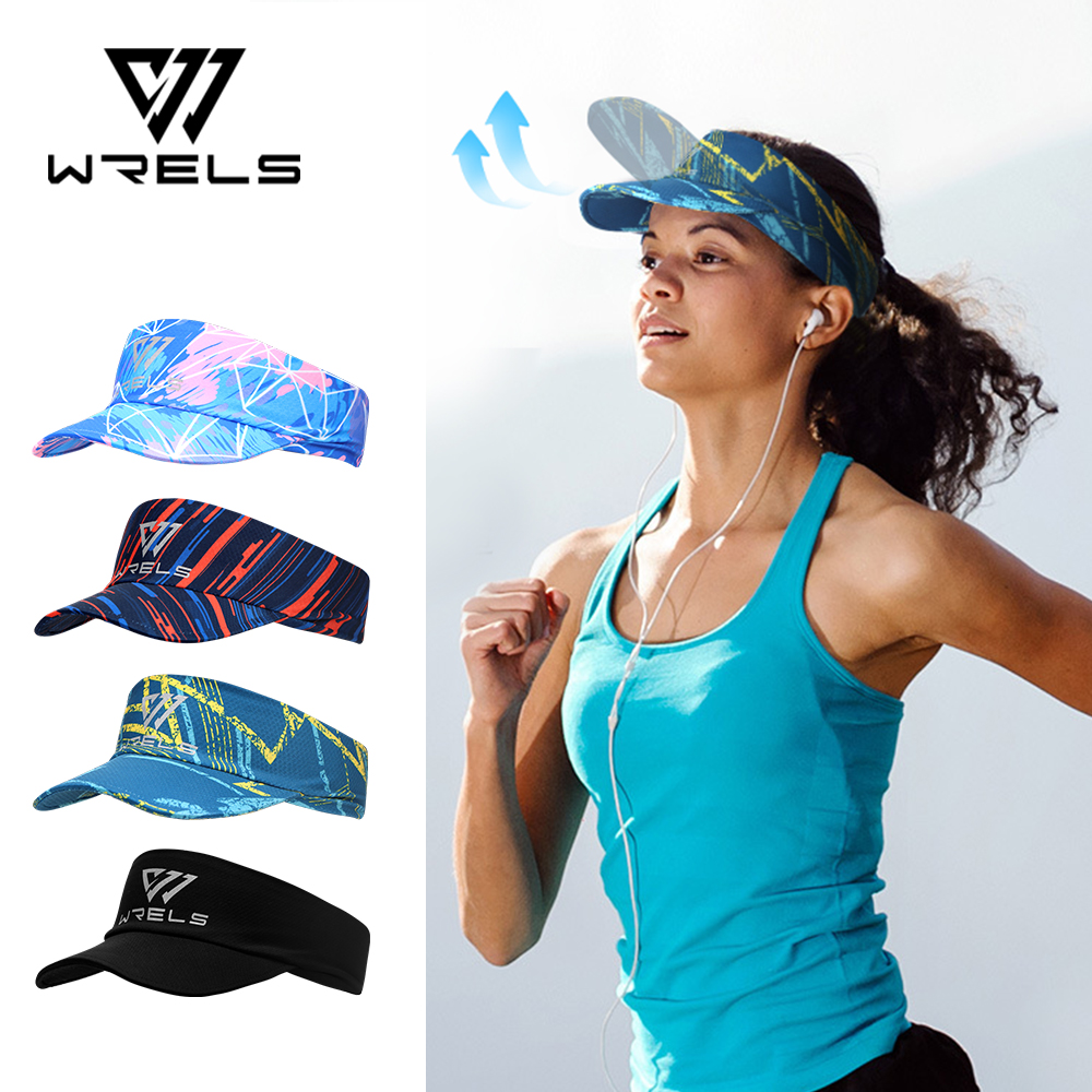 Running Cap Mesh - WRELS Cooling Stretchy Visor Men Mesh