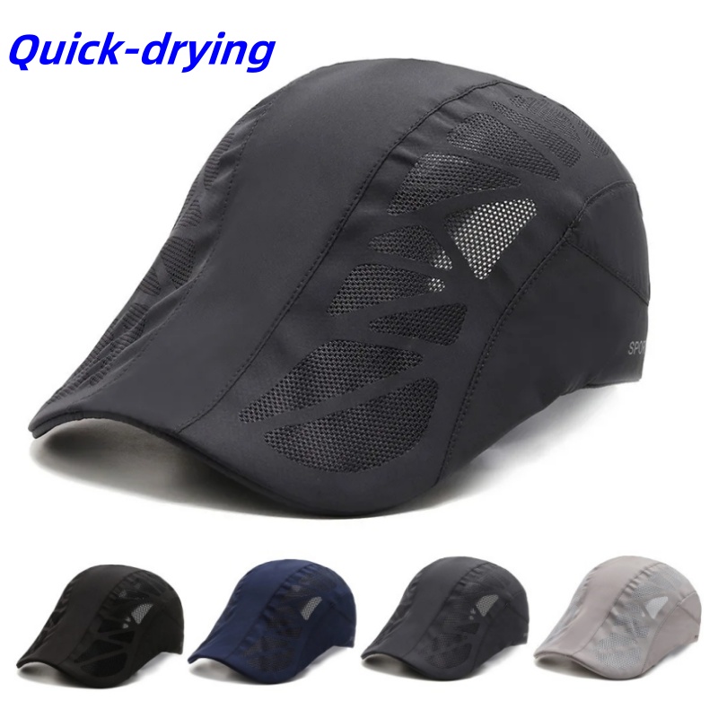 Summer Breathable Mesh Quick D - Running Cap Mesh ulasan dan harga