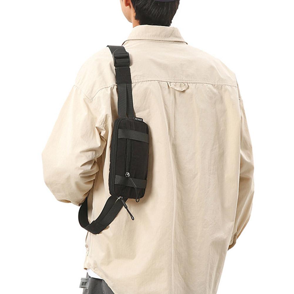 Chest Bag Pure Color Nylon Lig - Running Zwift ulasan dan harga