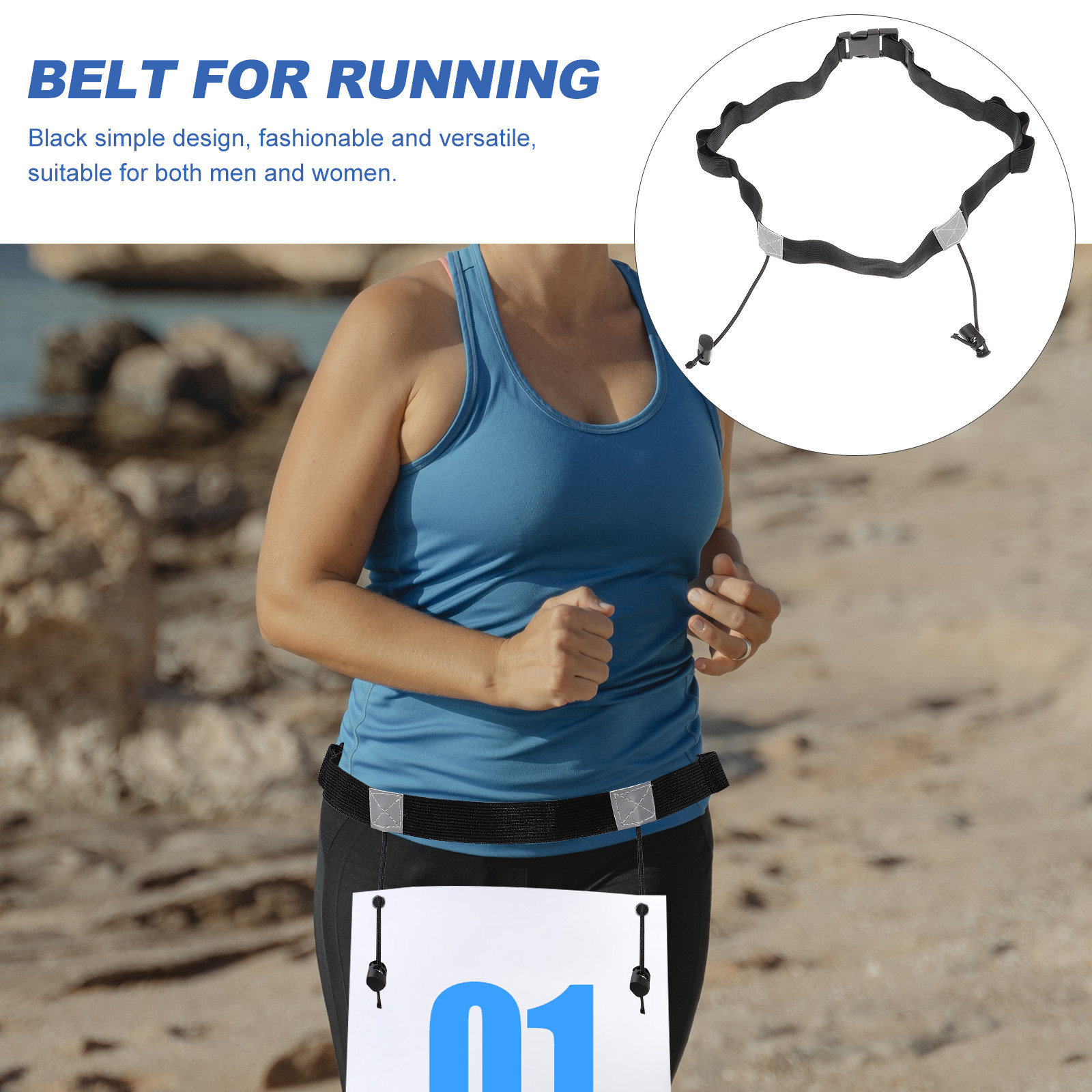 2Pcs Running Number Belt Refle - Running Gear Girls ulasan dan harga
