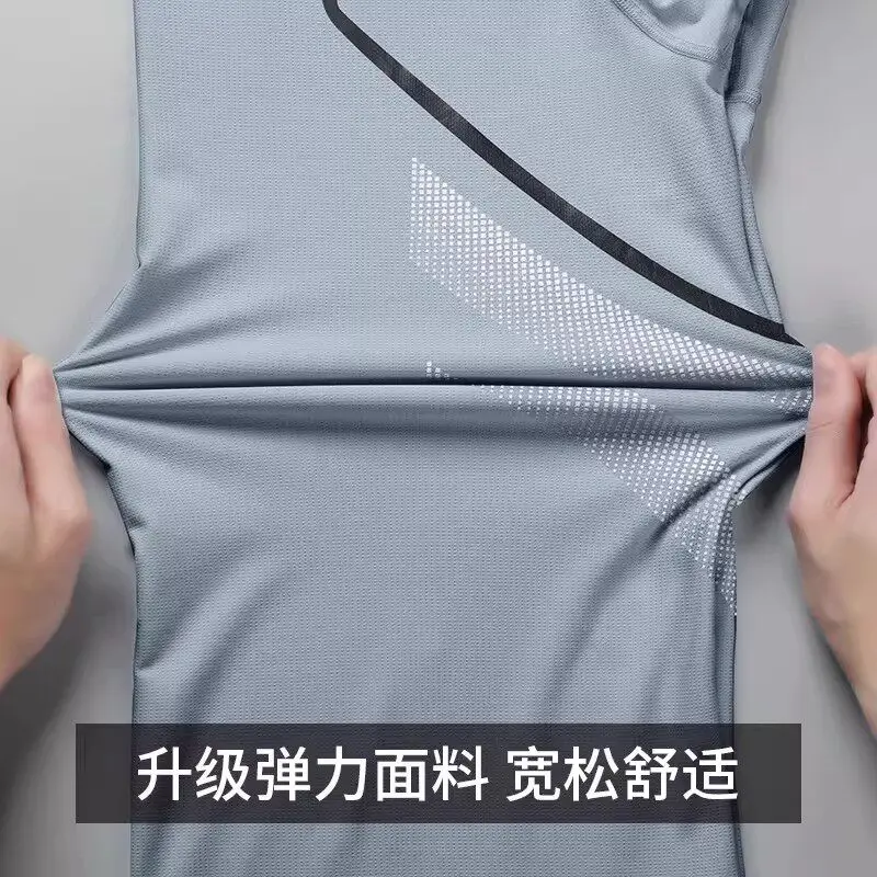 Men's Summer Sports Set Ice Si - Running Gear Woman ulasan dan harga