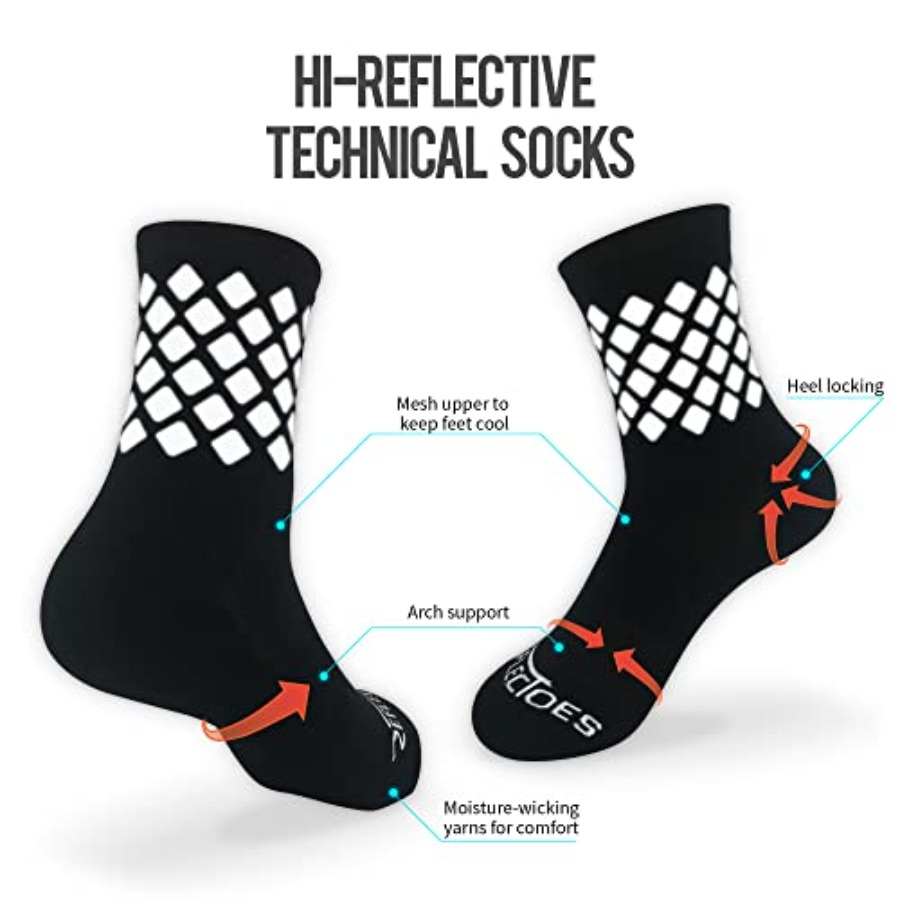 Reflective Socks for cycling a - Running Gear Girls ulasan dan harga
