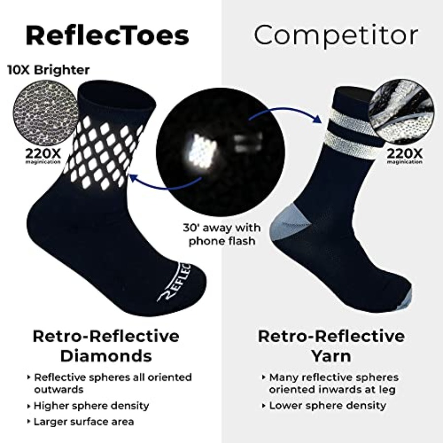 Reflective Socks for cycling a - Running Gear Girls ulasan dan harga