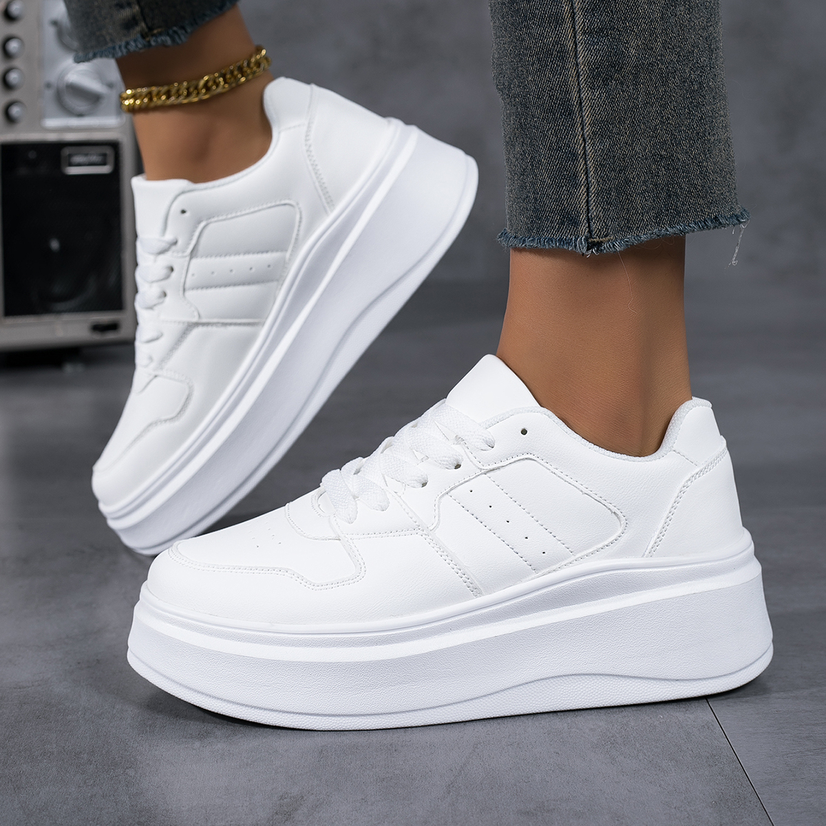 Women's Vulcanize Shoes Flat C - Running Gear Woman ulasan dan harga