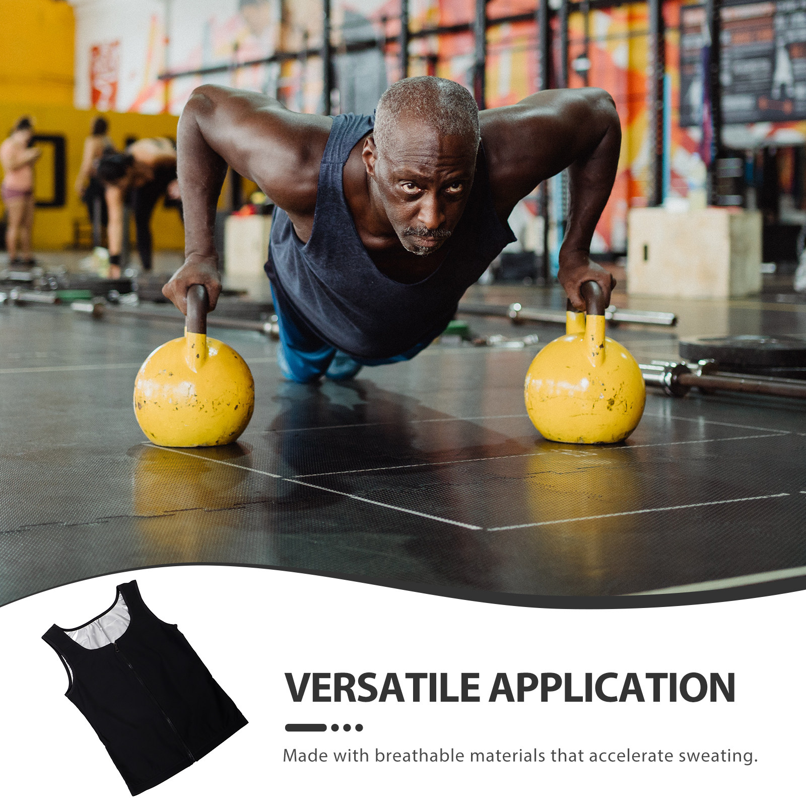 Mens Zip Up Sweat Vest Workout - Running Gear Girls ulasan dan harga