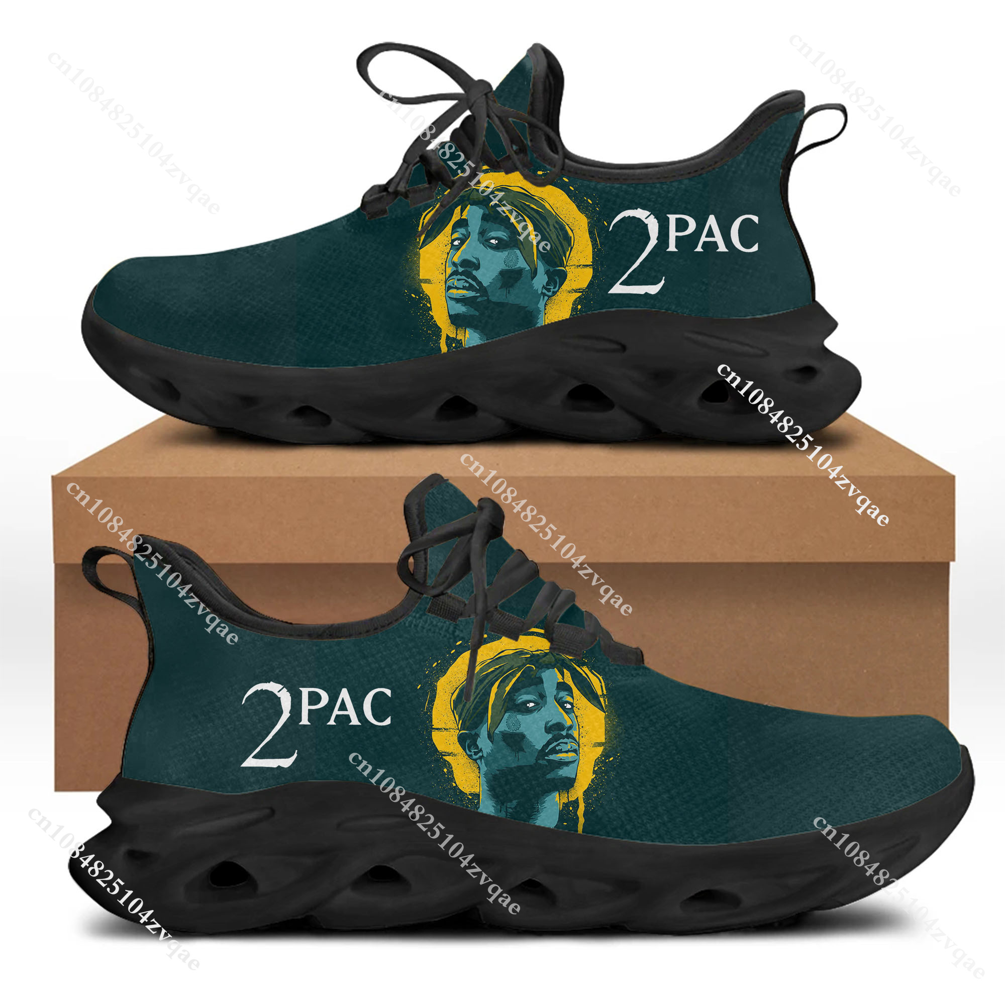 Tupac Rapper 2Pac Flats Sneake - Running Gear Woman ulasan dan harga