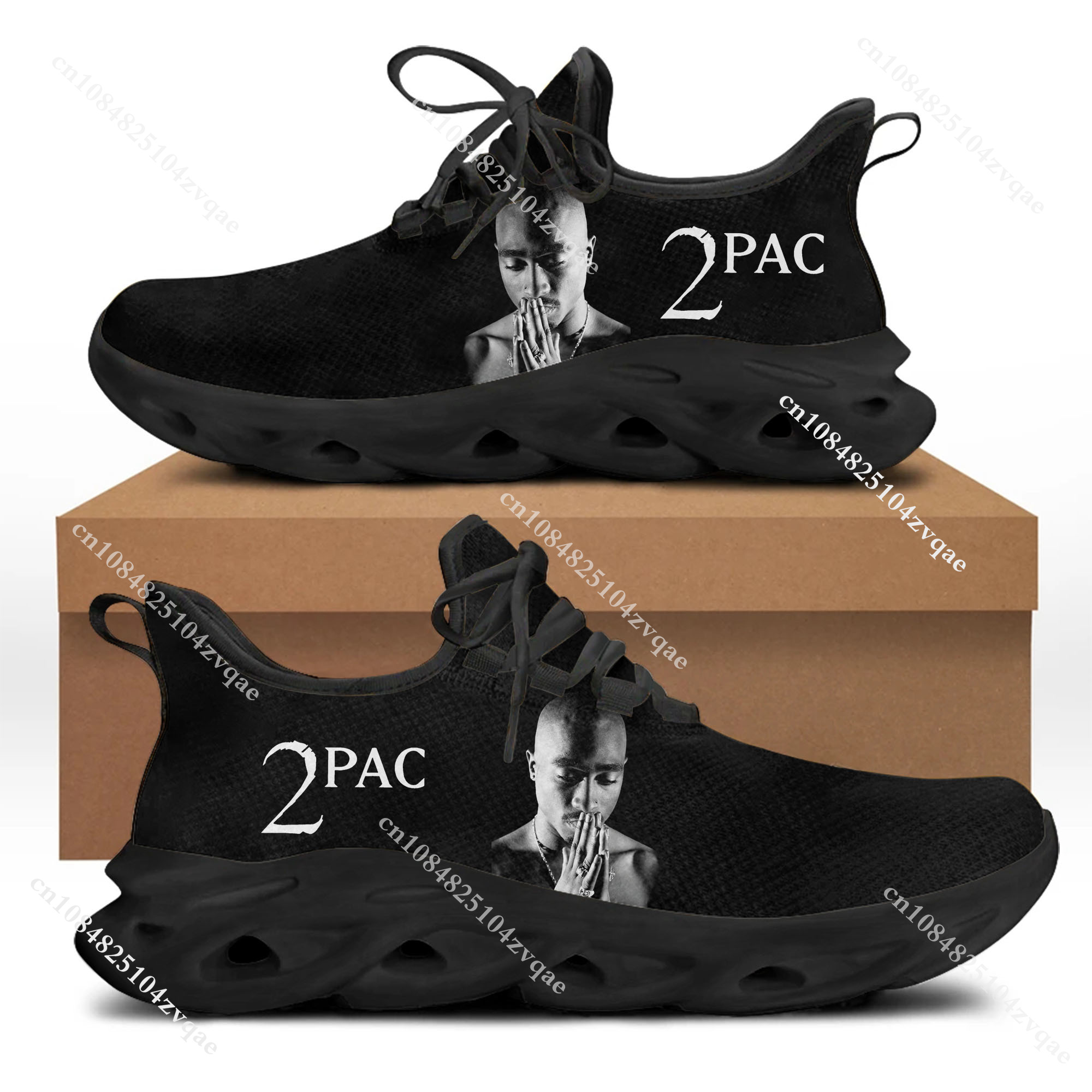Tupac Rapper 2Pac Flats Sneake - Running Gear Woman ulasan dan harga