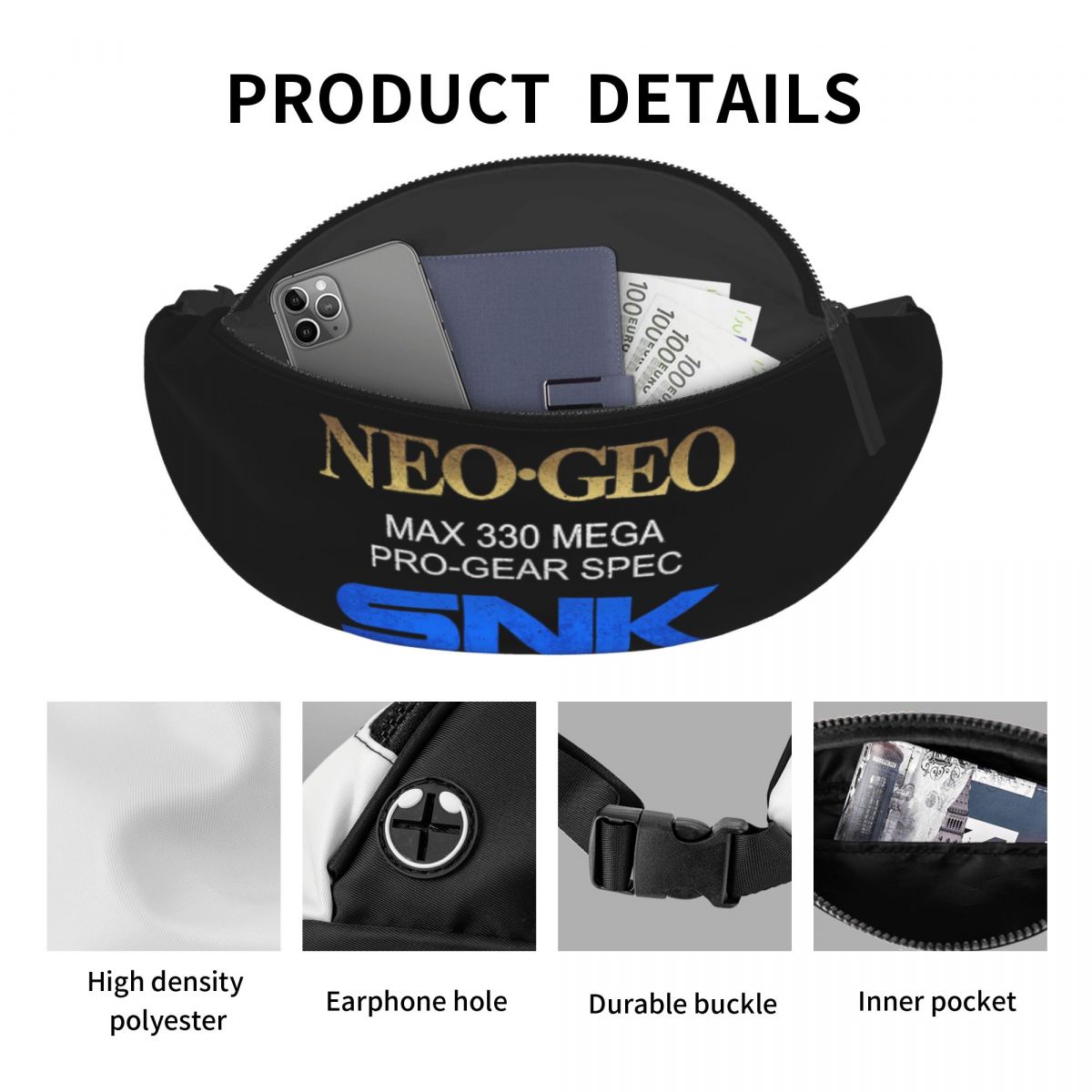 Crossbody Waist Bag Neo Geo Pr - Running Gear Retro ulasan dan harga