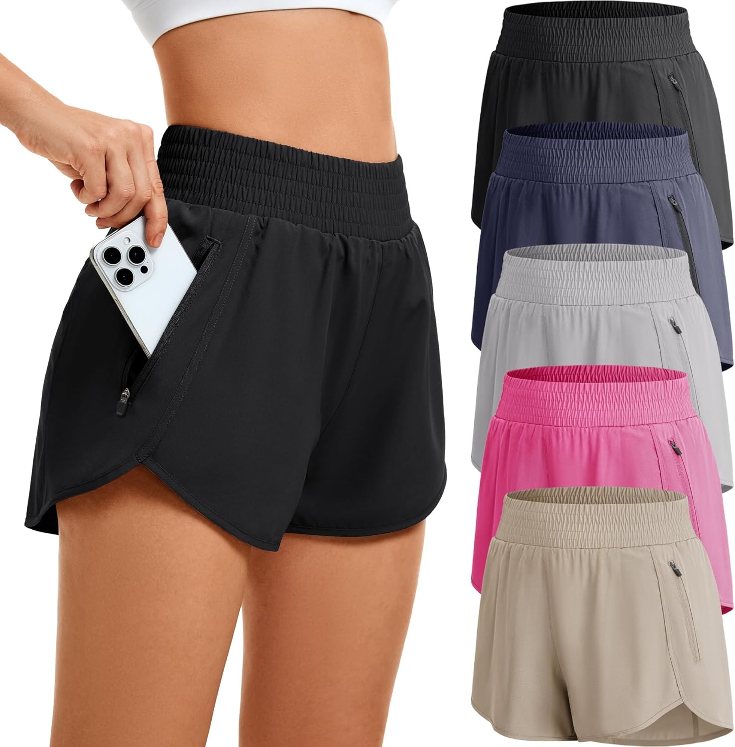 Women's High-waisted Sports Sh - Running Gear Woman ulasan dan harga
