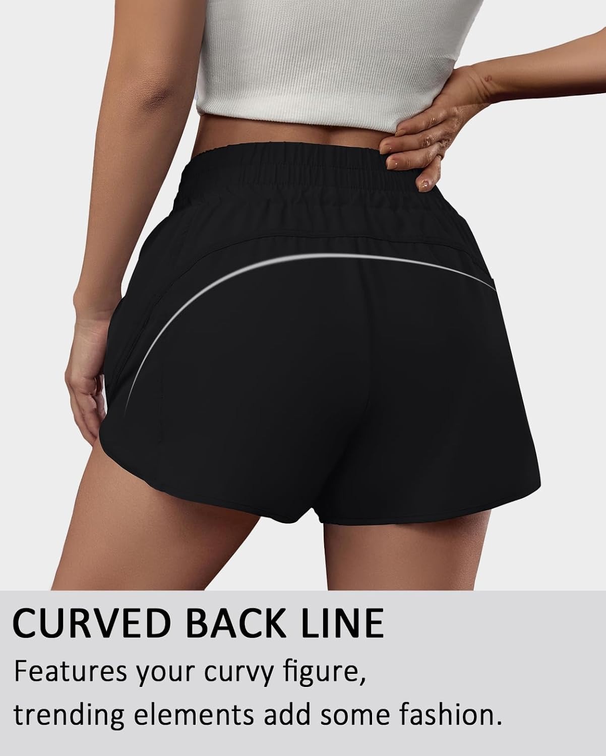 Women's High-waisted Sports Sh - Running Gear Woman ulasan dan harga