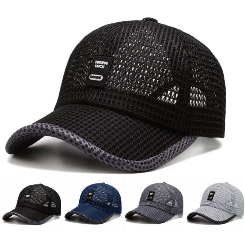 Summer Breathable Mesh Quick D - Running Cap Mesh ulasan dan harga